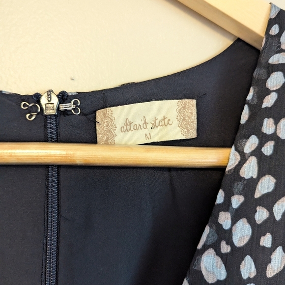 NWT Altar'd State Black and Blue Dress - Picture 3 of 4